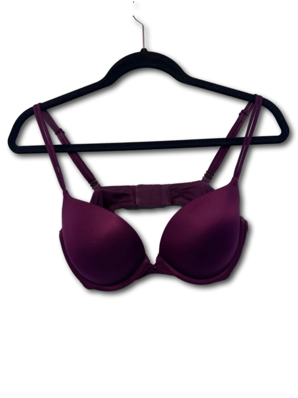 Victoria Secret Very Sexy Push Up Bra Women’s Size 34D Burgundy Maroon